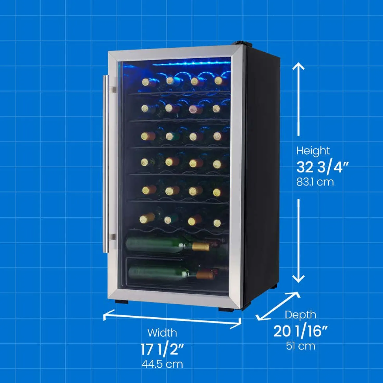 DANBY Refroidisseur à vin Inox 18" - DWC310BLSDD