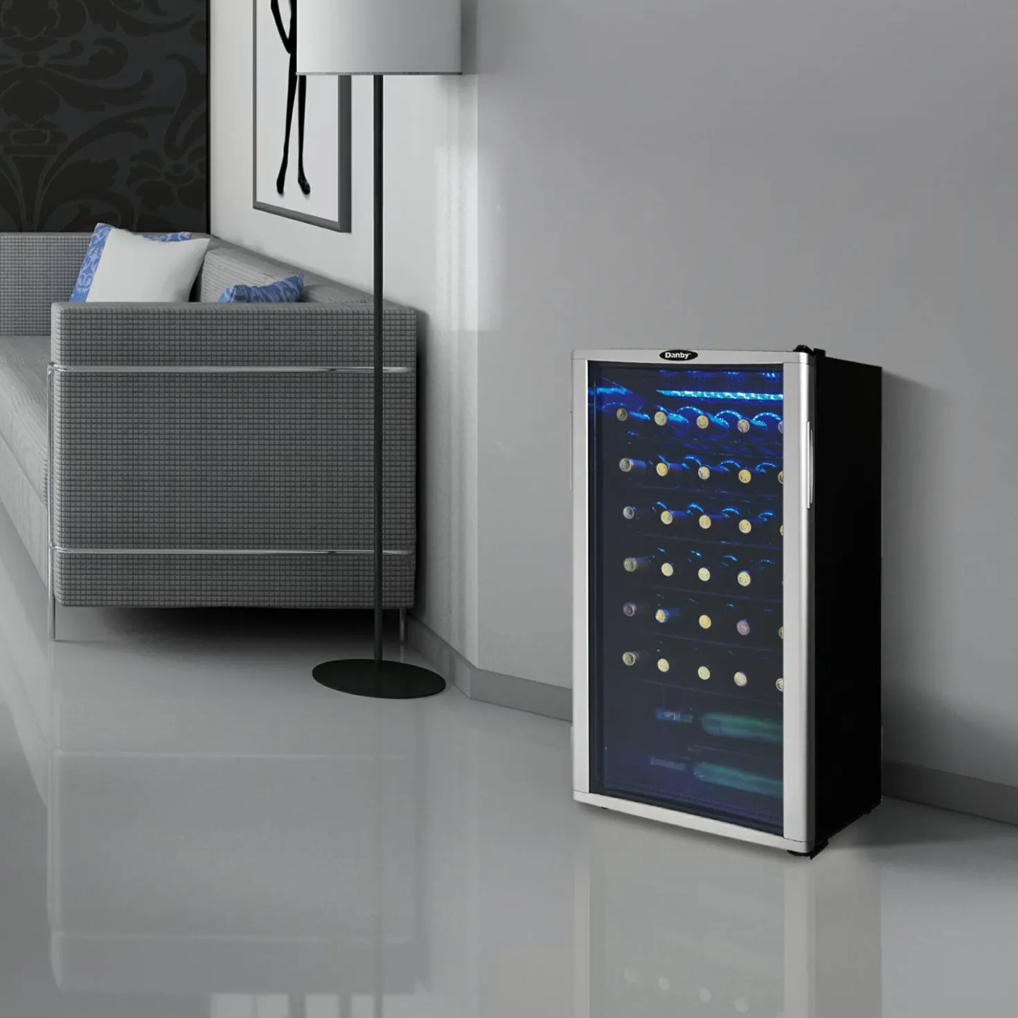 DANBY Refroidisseur à vin Inox 17.5" - DWC350BLP