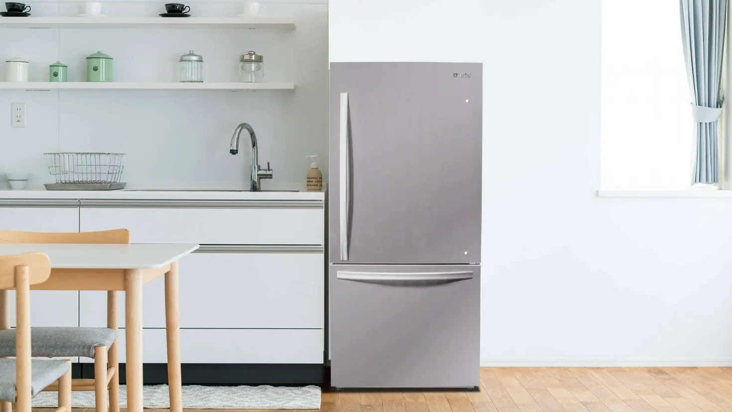 DANBY Réfrigerateur 18,7 pi3 30 po Inox Congélateur en bas - DBM187E1SSDB