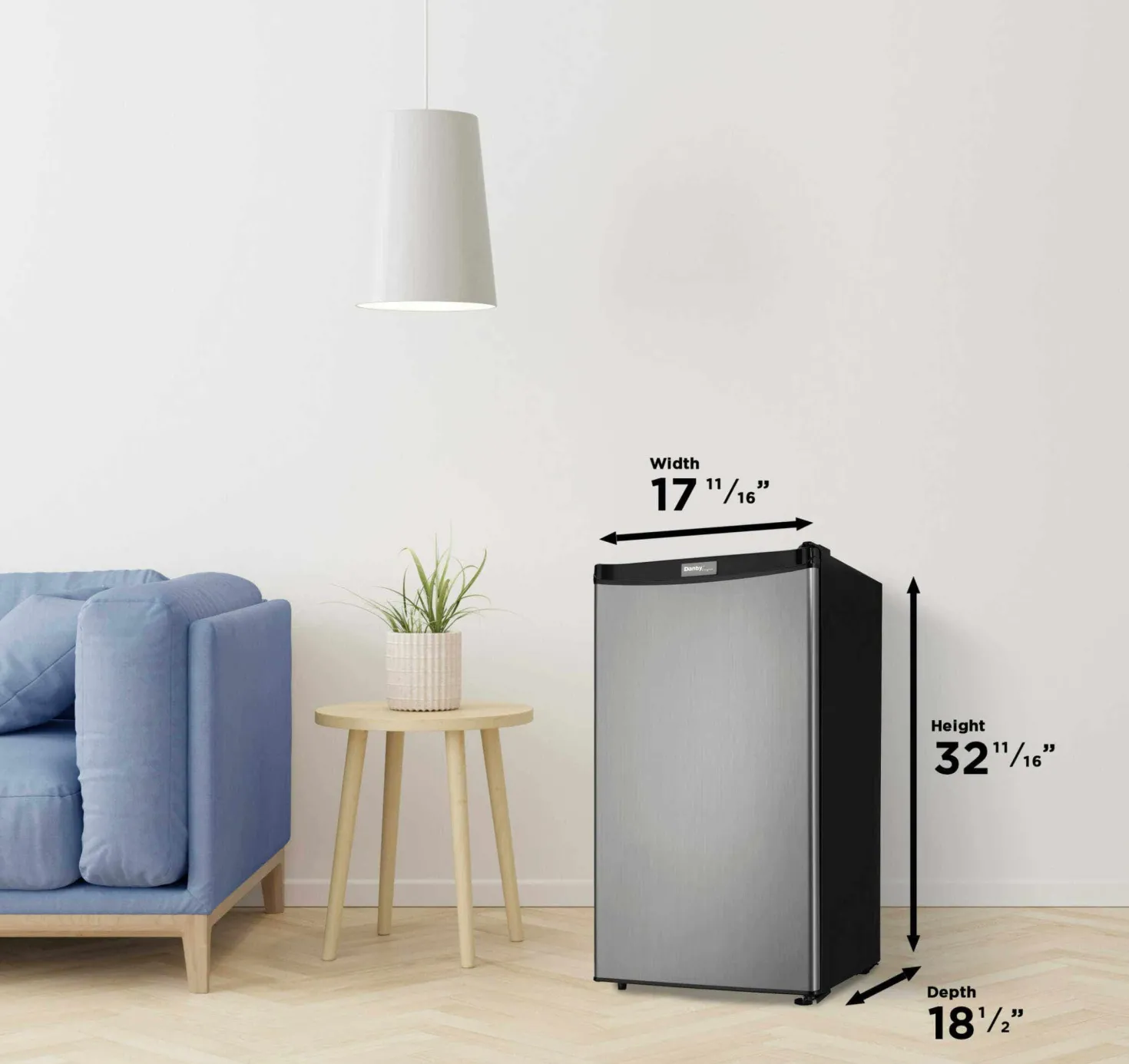 DANBY Réfrigérateur compact 3,2 pi3 Inox Compact - DCR032A2BSLD