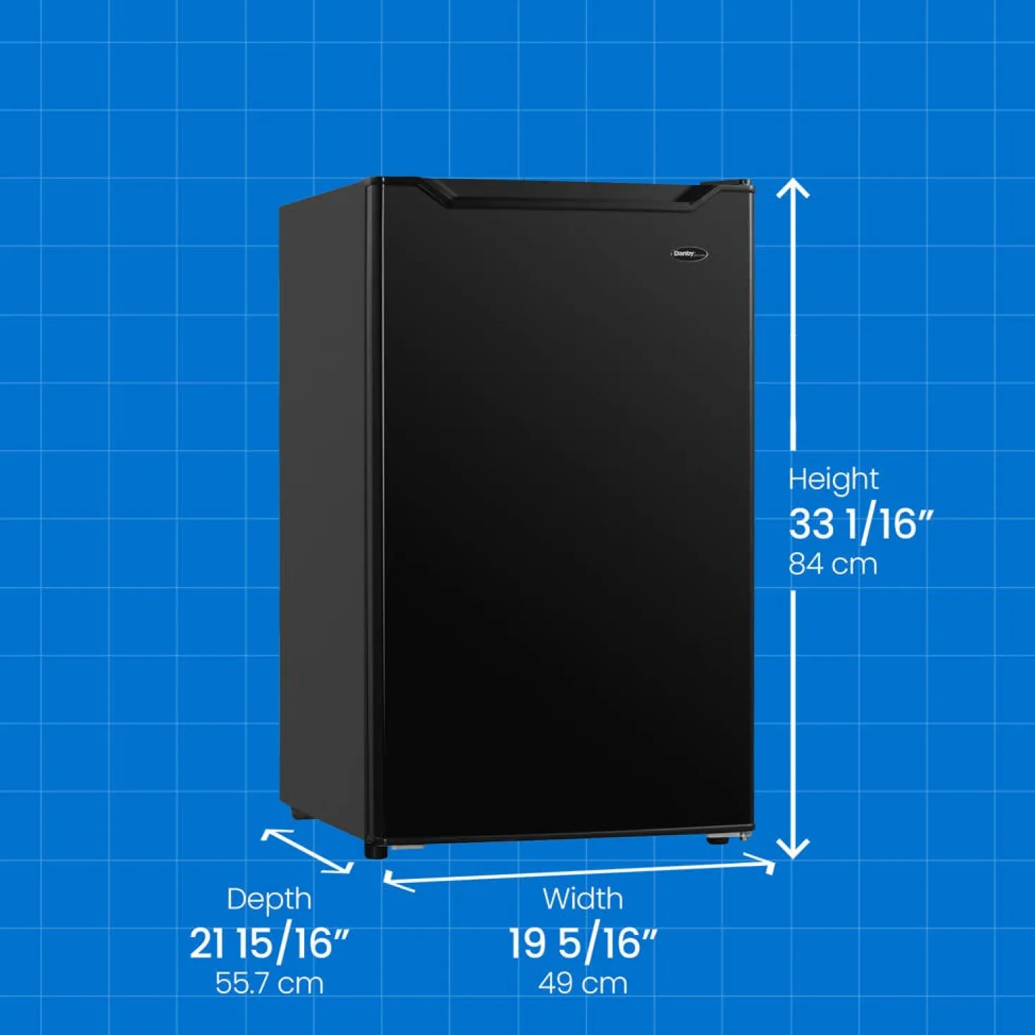 DANBY Réfrigérateur 4,4 pi3 Noir Compact - DCR044B1BM