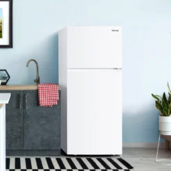 DANBY Réfrigérateur 18 pi3 28 po Blanc Congélateur en haut - DFF176B1WDB