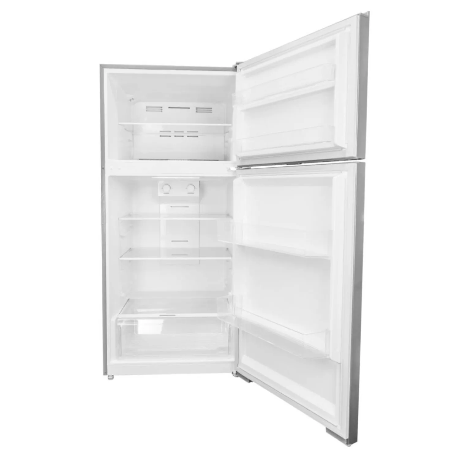 DANBY Réfrigérateur 14,2 pi3 28 po Inox Congélateur en haut - DFF142E1SSDB