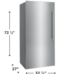 ELECTROLUX Congélateur 19 pi3 33 po, Inox, Vertical, 33