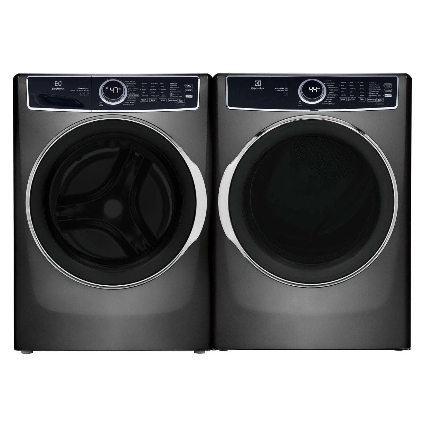 ELECTROLUX Ensemble laveuse et sécheuse, Titane, Chargement frontal