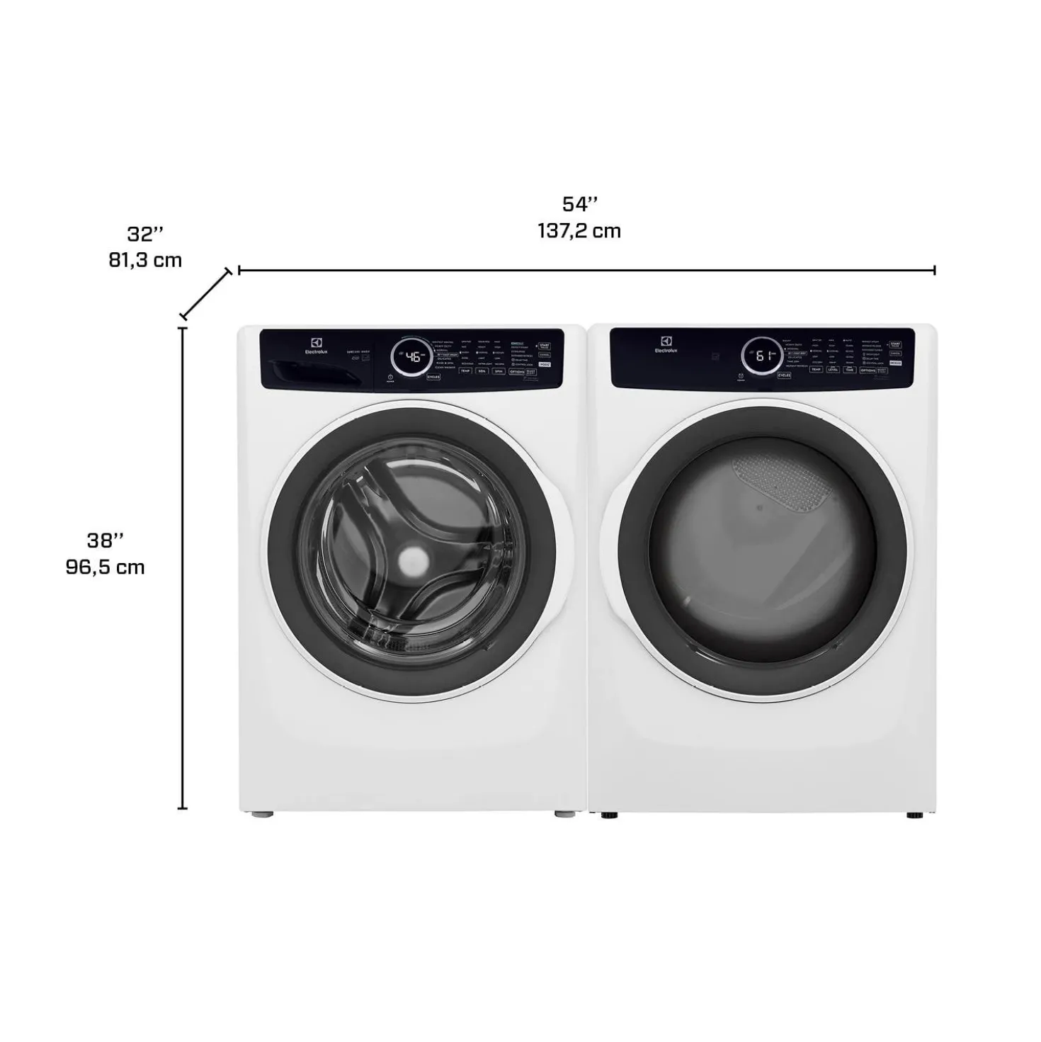 ELECTROLUX Ensemble laveuse/sécheuse, Blanc