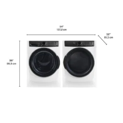 ELECTROLUX Ensemble laveuse sécheuse, Blanc, Chargement frontal