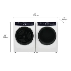 Electrolux Ensemble laveuse séchseuse, Blanc, Chargement frontal