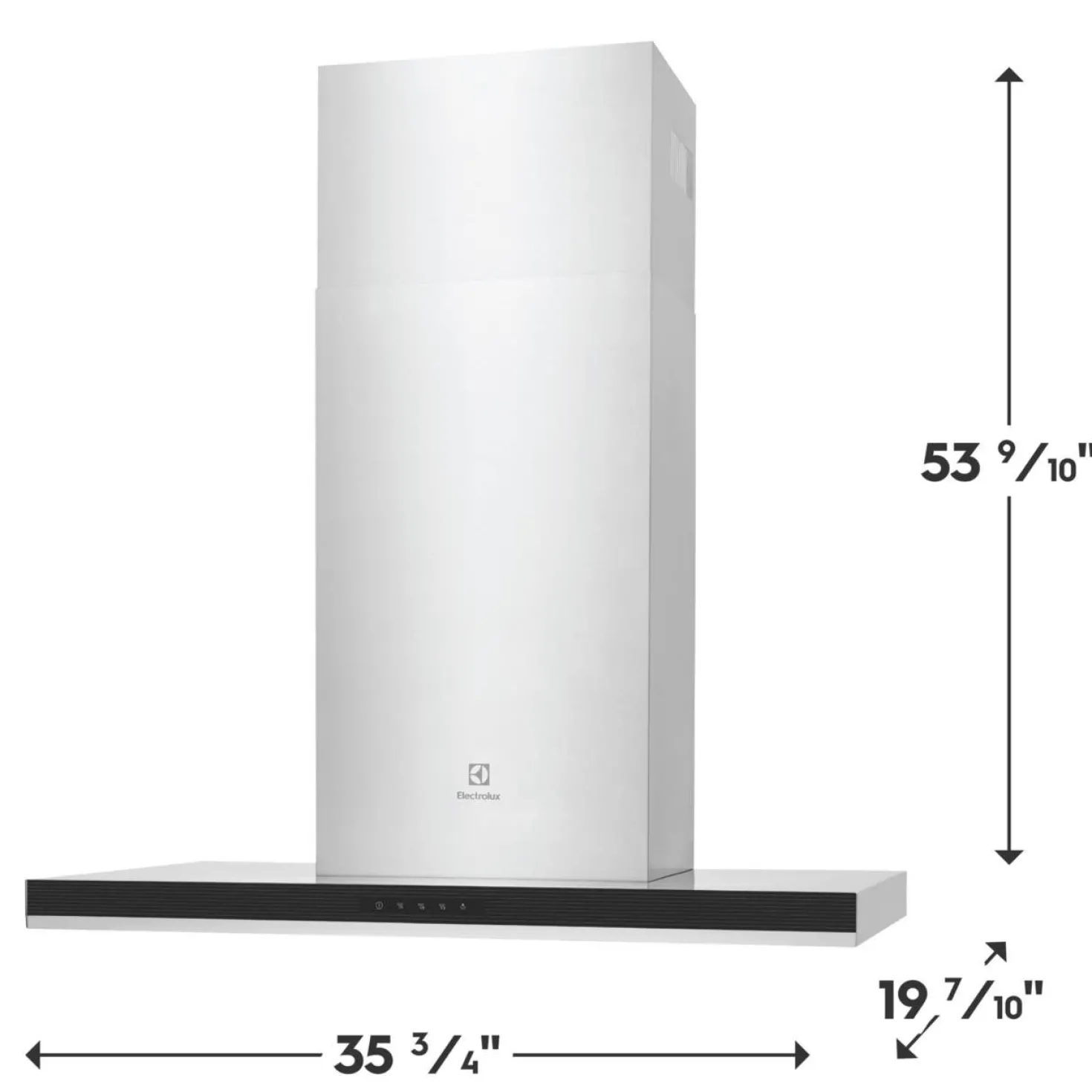 ELECTROLUX Hotte Cheminée Inox 36" , 400 PI3/MIN-ECVW3662AS