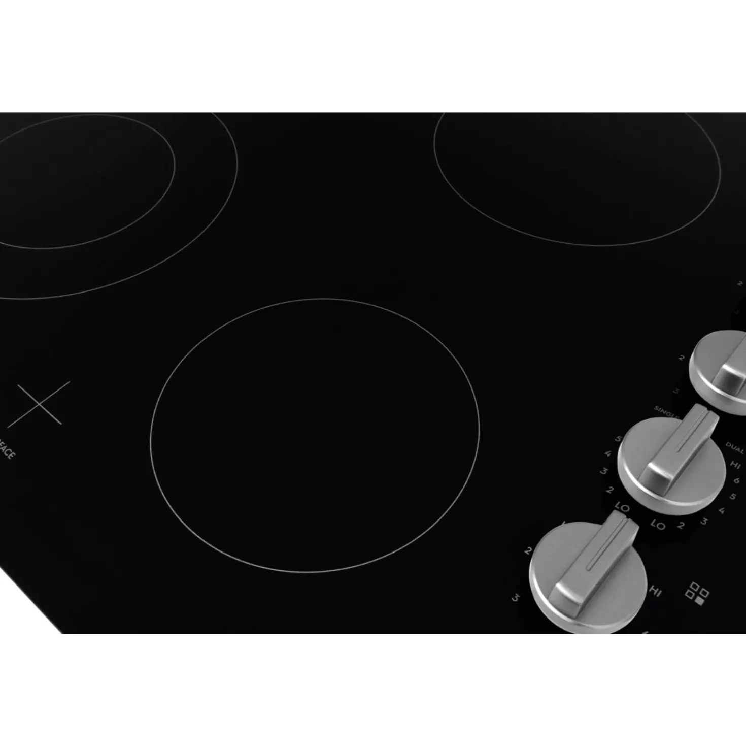 ELECTROLUX Plaque de cuisson Vitrocéramique Inox 24" Inox - ECCE242CAS