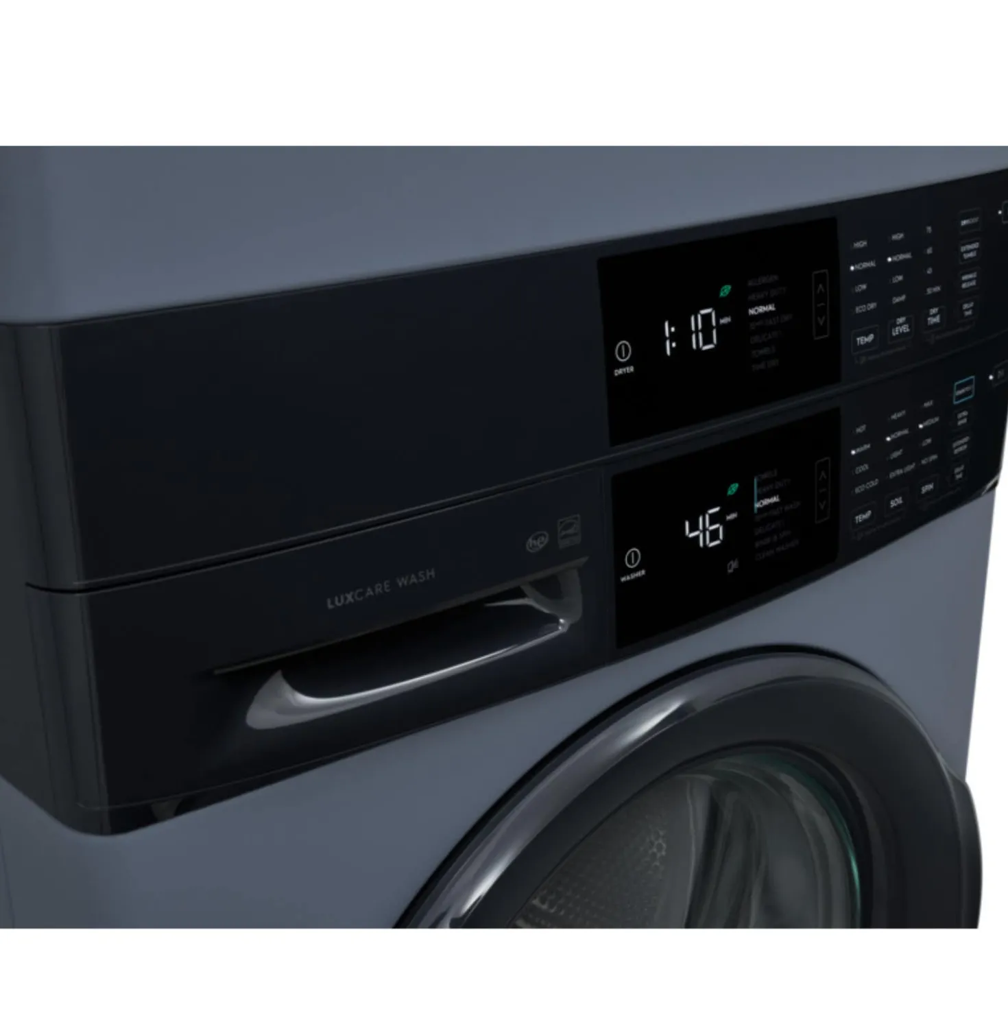 ELECTROLUX Tour de lavage, Bleu denim, 27", Chargement frontal - ELTE730CAD