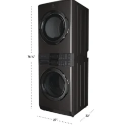 ELECTROLUX Tour de lavage, Inox noir, 27