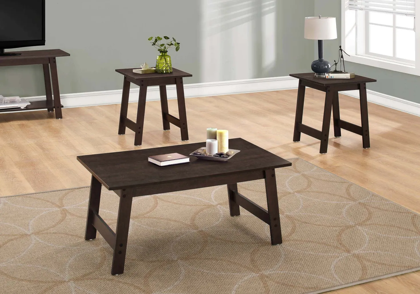 Ens de tables - 3mcx, espresso - Monarch