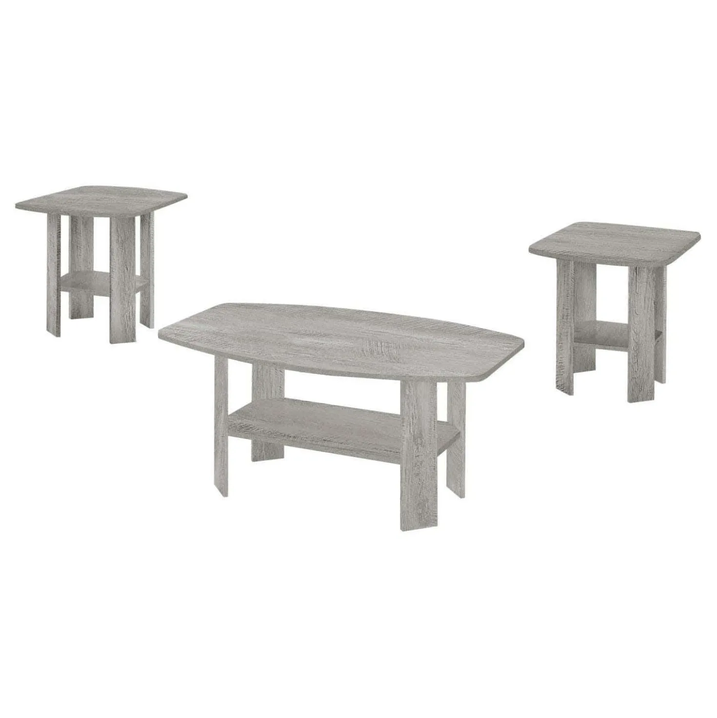 Ens de tables - 3mcx, gris industriel - Monarch