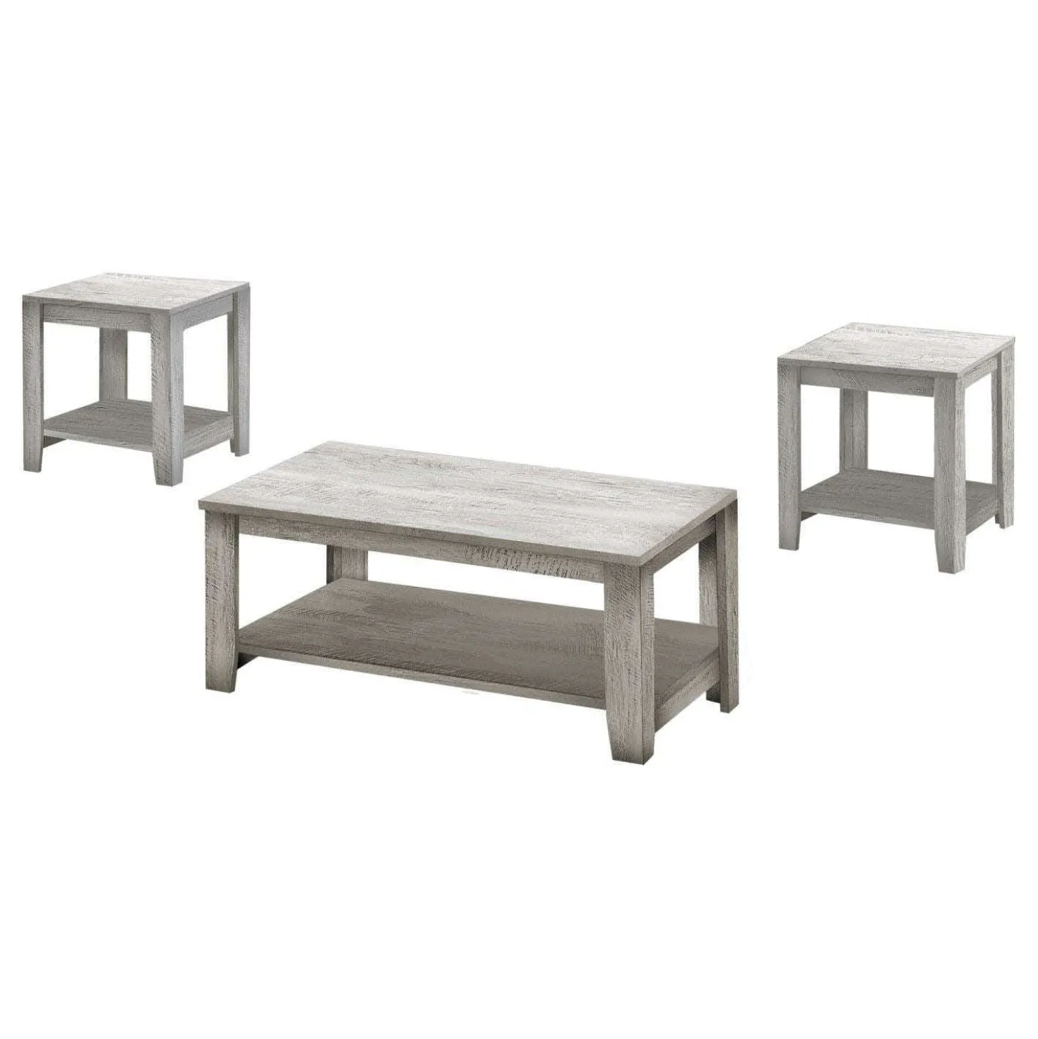 Ens de tables - 3mcx, gris industriel - Monarch