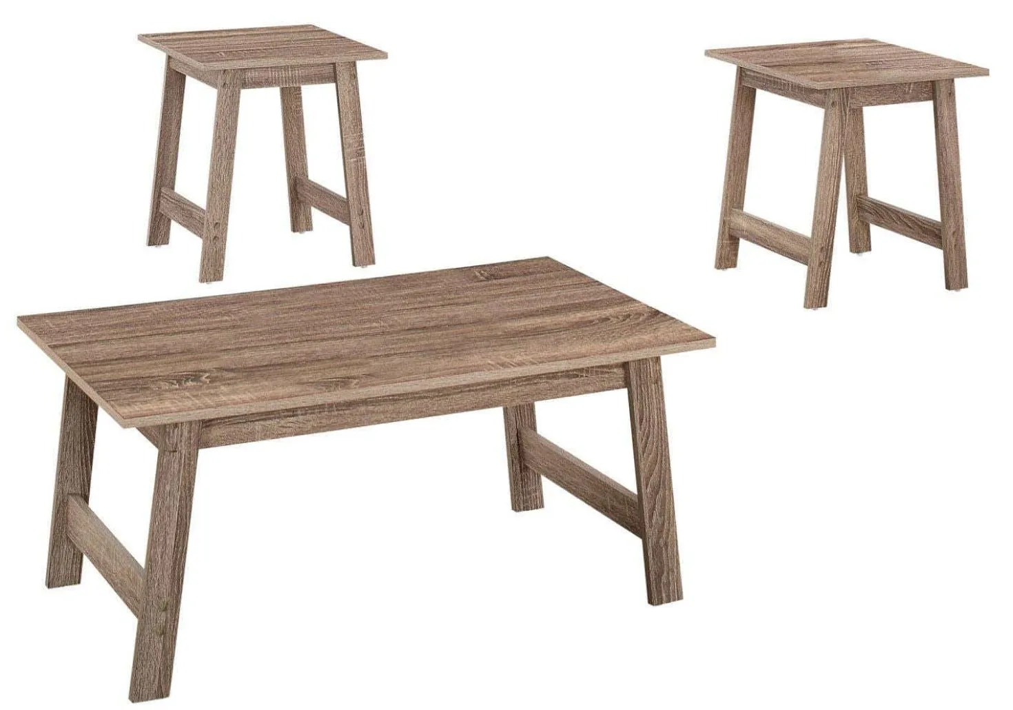 Ens de tables - 3mcx, taupe foncé - Monarch