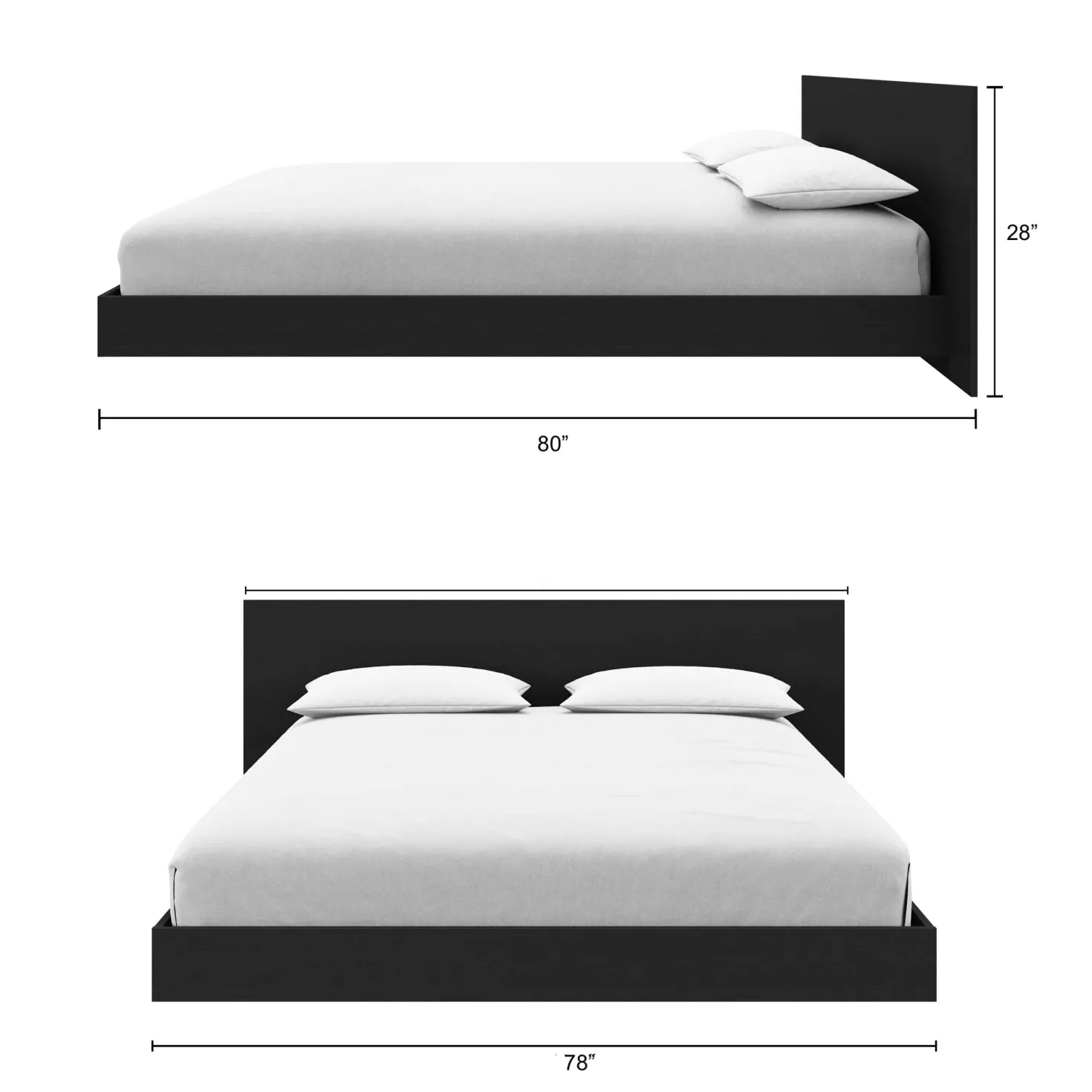 Ensemble de chambre à coucher king (78") - 4 mcx - Nexera