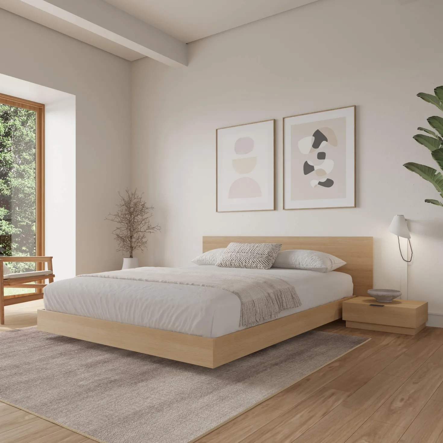 Ensemble de chambre à coucher queen (60") - 4 mcx - Nexera