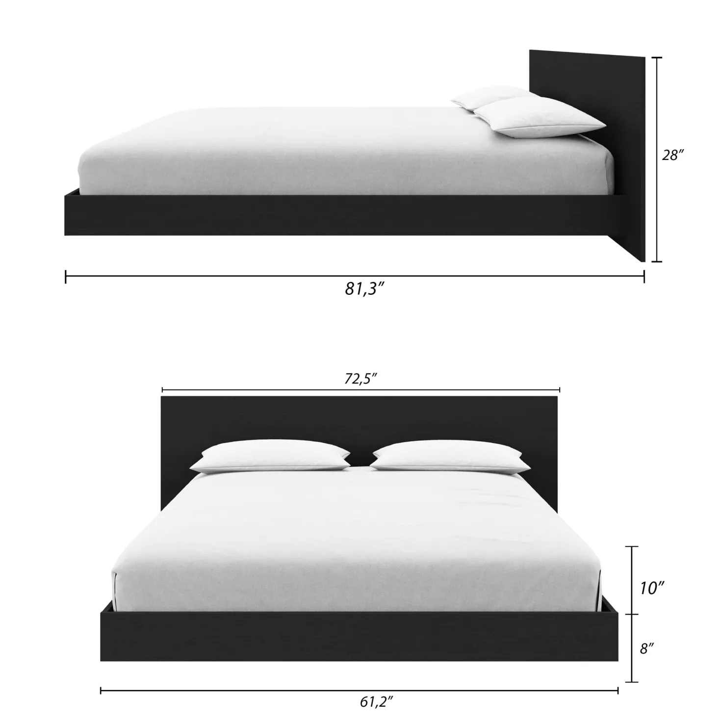 Ensemble de chambre à coucher queen (60") - 4 mcx - Nexera