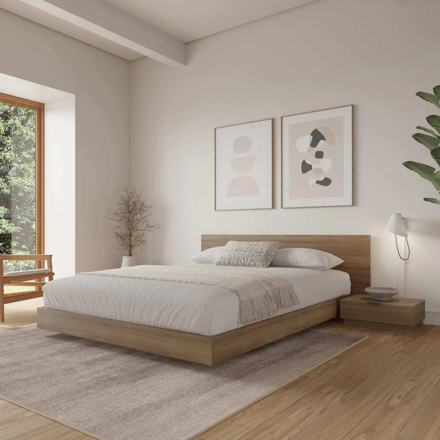 Ensemble de chambre à coucher queen (60") - 4 mcx - Nexera