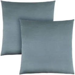 Ensemble de 2 coussins décoratifs en satin 18"