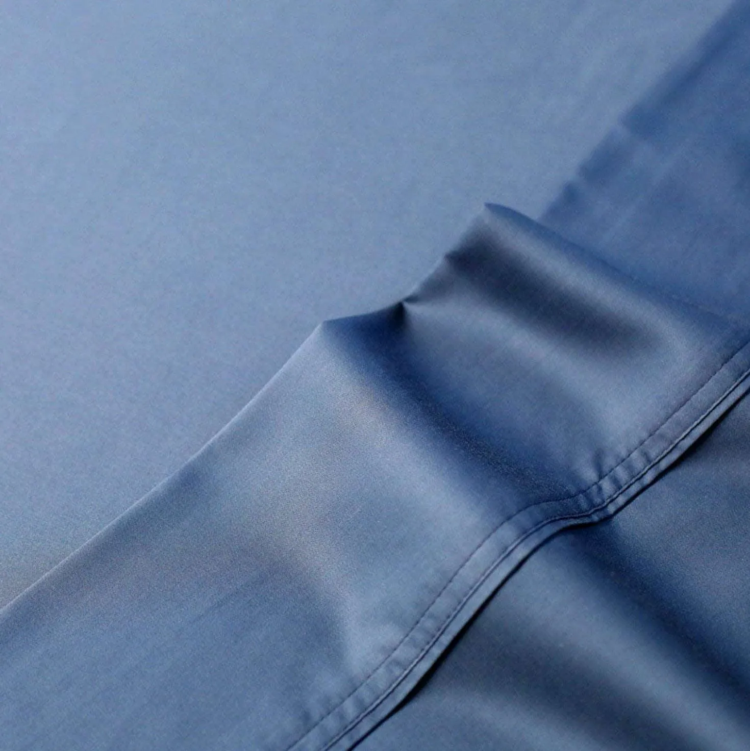 Ensemble de draps double en bambou - bleu