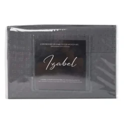 Ensemble de draps double en microfibre - gris charbon