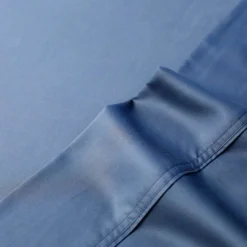 Ensemble de draps king en bambou - bleu