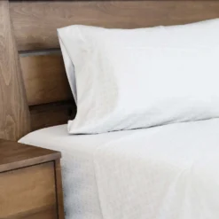 Ensemble de draps queen en microfibre - blanc