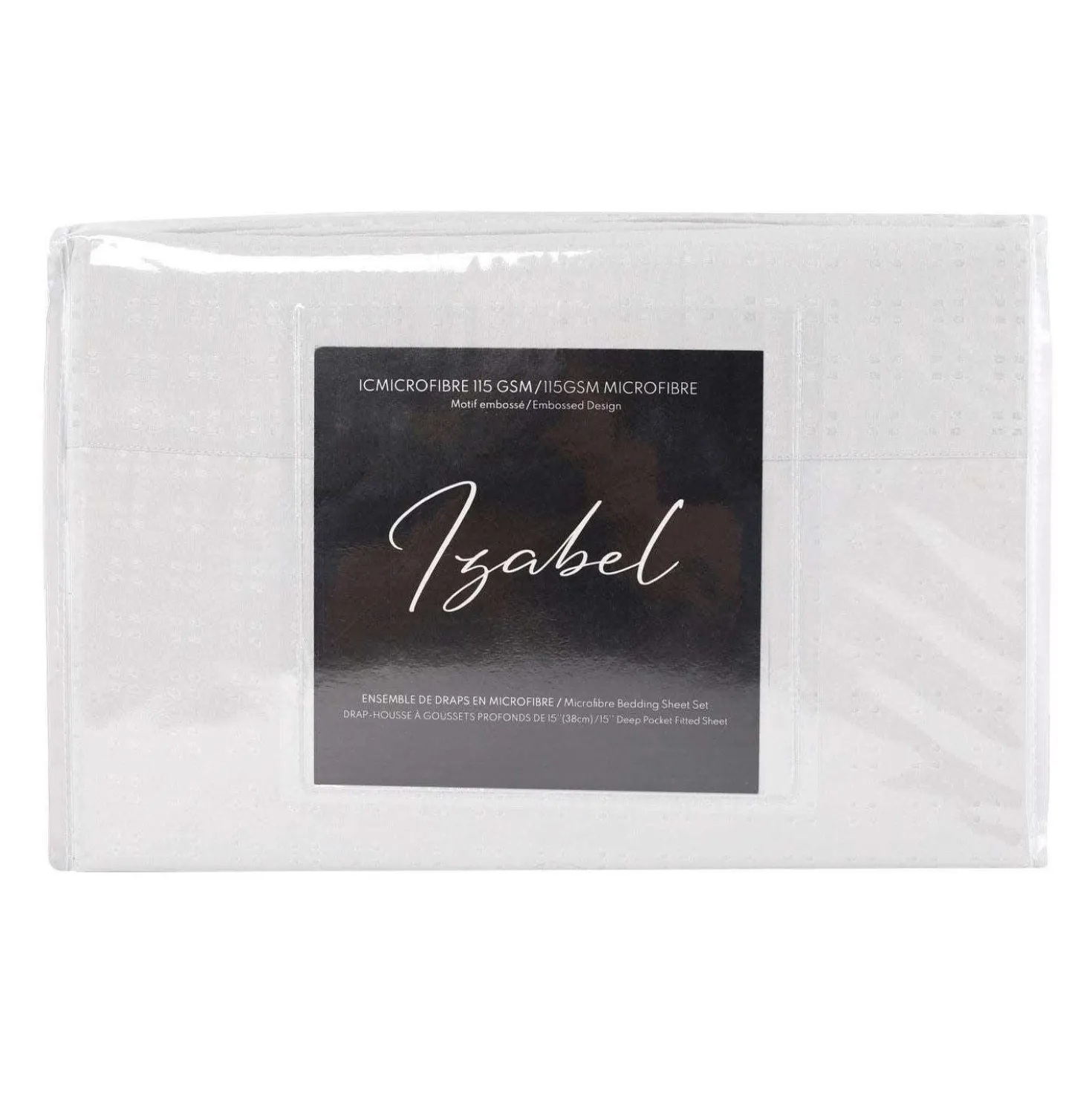 Ensemble de draps queen en microfibre - blanc
