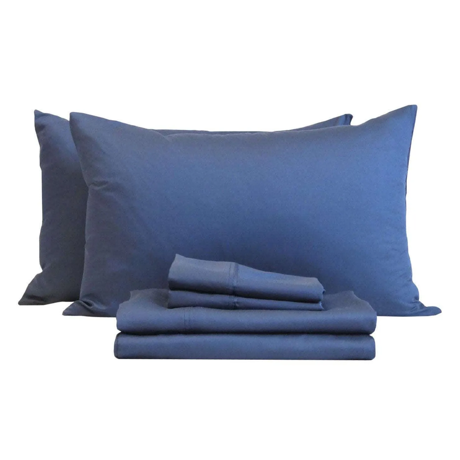 Ensemble de draps 2 simple XL en bambou - bleu
