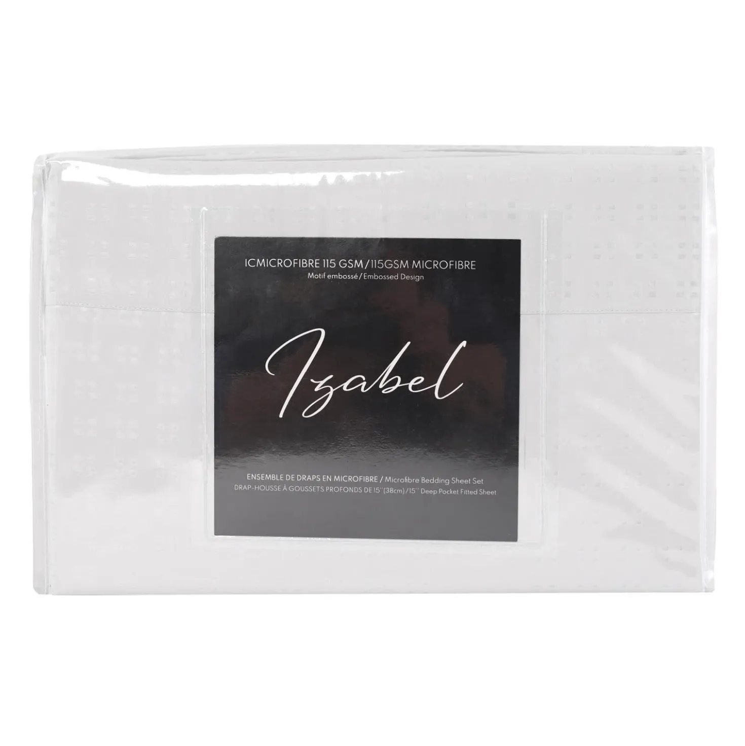 Ensemble de draps 2 simple XL en microfibre - blanc