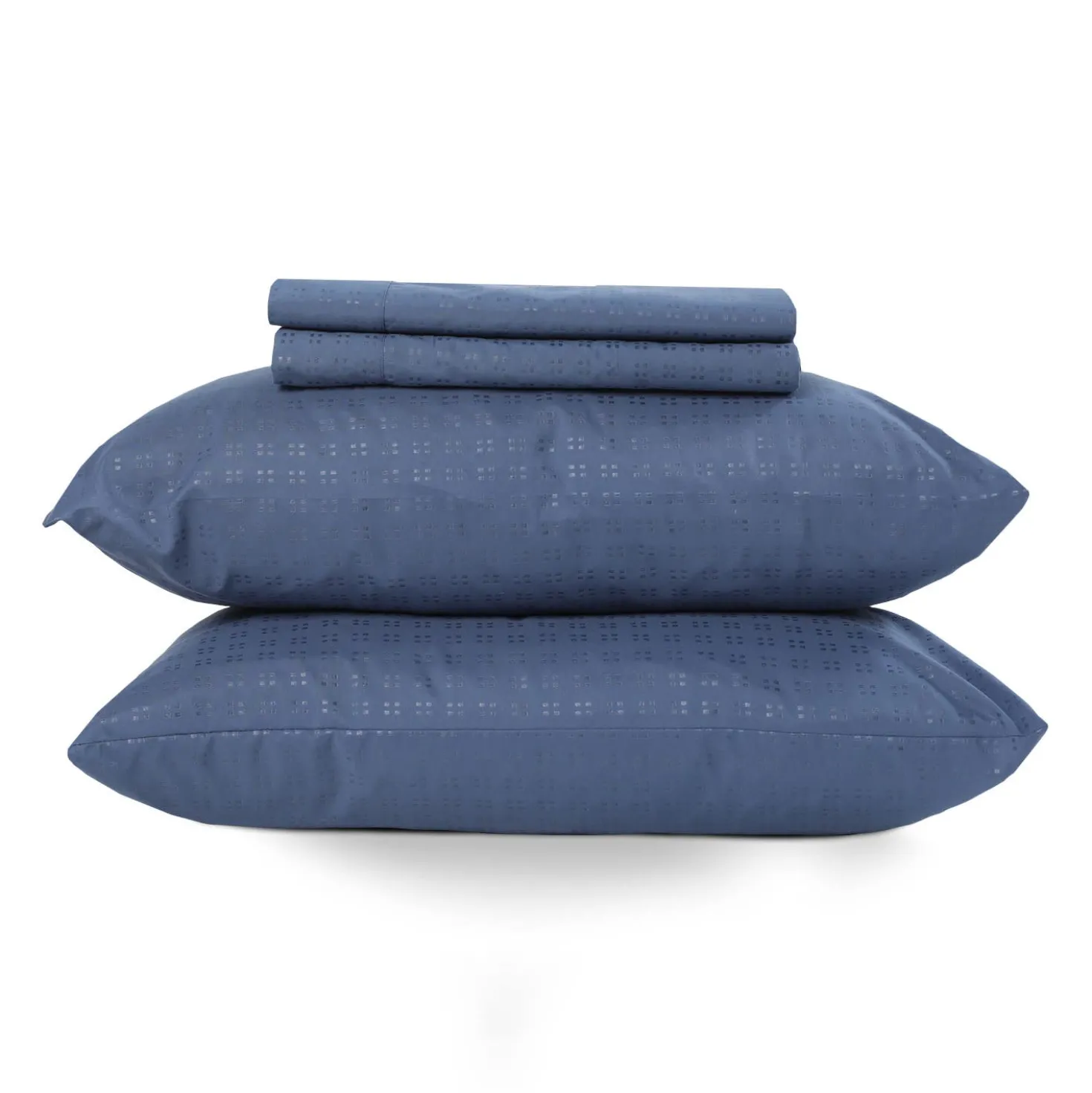Ensemble de draps 2 simple XL en microfibre - bleu