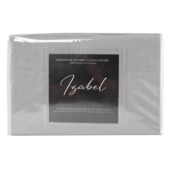 Ensemble de draps 2 simple XL en microfibre - gris ciment
