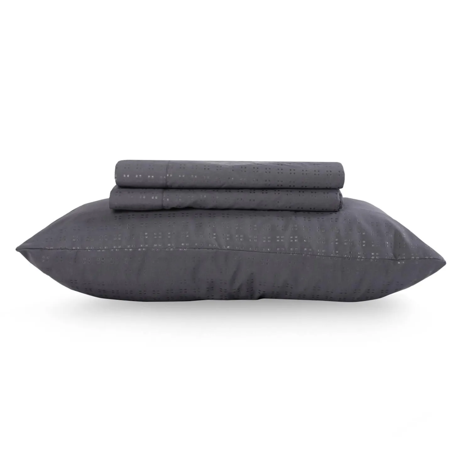 Ensemble de draps simple XL en microfibre - gris charbon