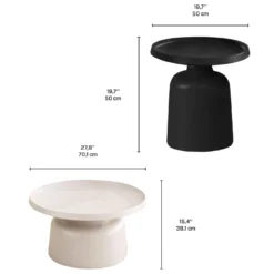 Ensemble de tables d’appoint - 2 mcx