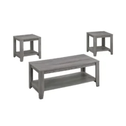 Ensemble de tables - 3 pièces/ gris - Monarch