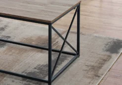 Ensemble de tables - 3 pièces/ taupe foncé, métal noir - Monarch