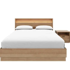 Ensemble grand lit avec éclairage (60") - 3 mcx - Nexera