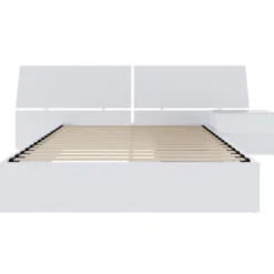 Ensemble grand lit avec rangement 2 tiroirs (60") - 3 mcx - Nexera