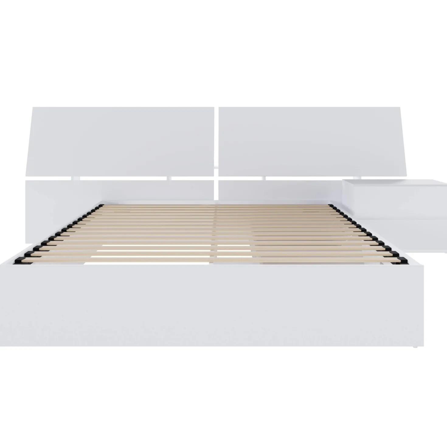 Ensemble grand lit avec rangement 2 tiroirs (60") - 3 mcx - Nexera