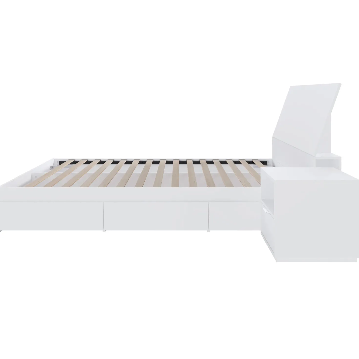 Ensemble grand lit avec rangement (60") - 3 mcx - Nexera