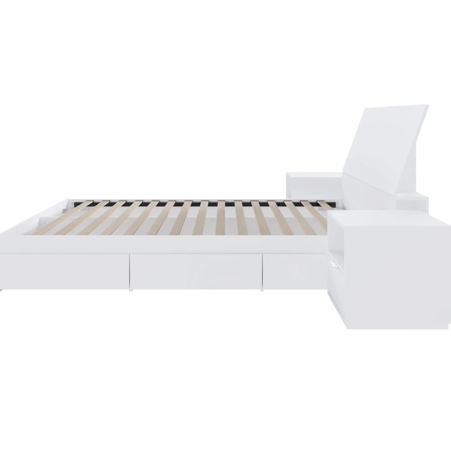 Ensemble grand lit avec rangement (60") - 4 mcx - Nexera