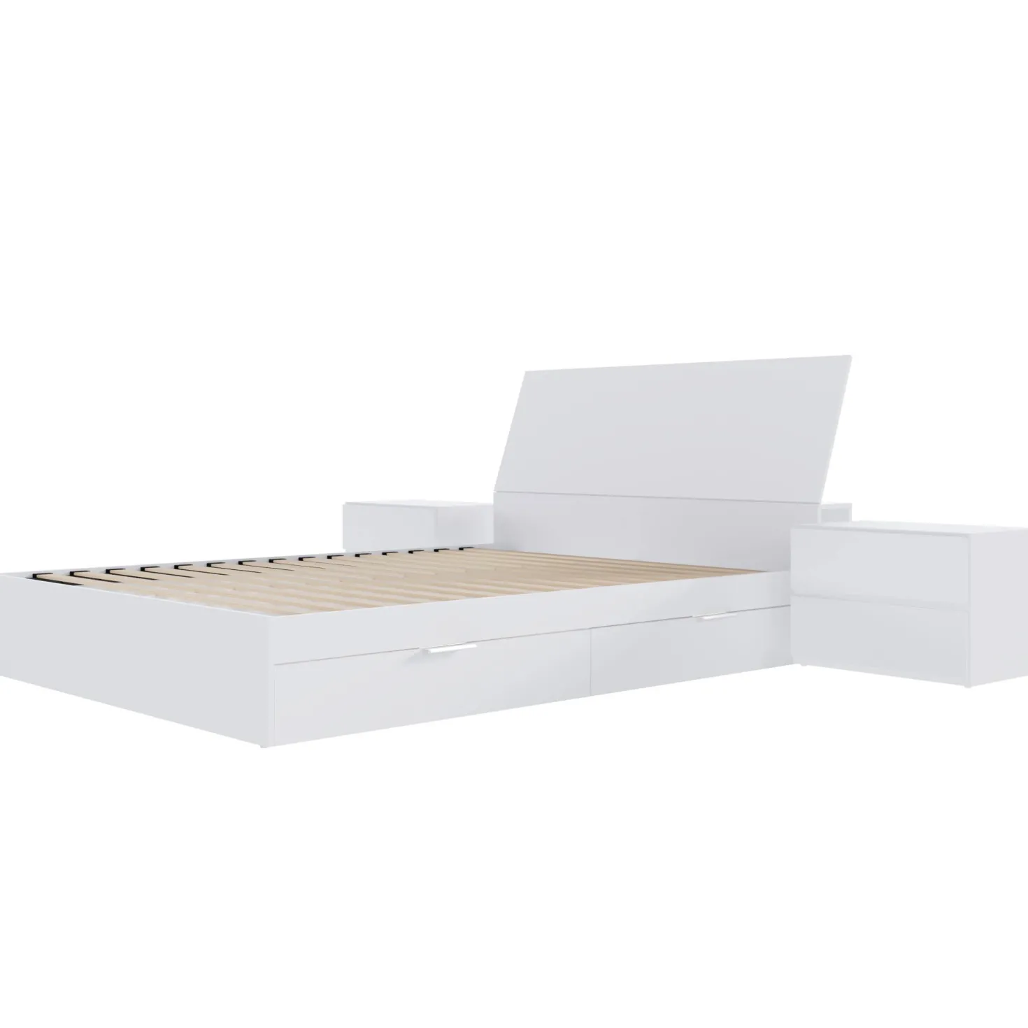 Ensemble grand lit avec rangement (60") - 4 mcx - Nexera