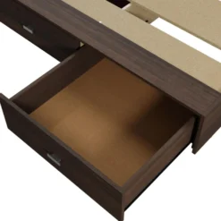 Ensemble grand lit avec rangement 6 tiroirs (60
