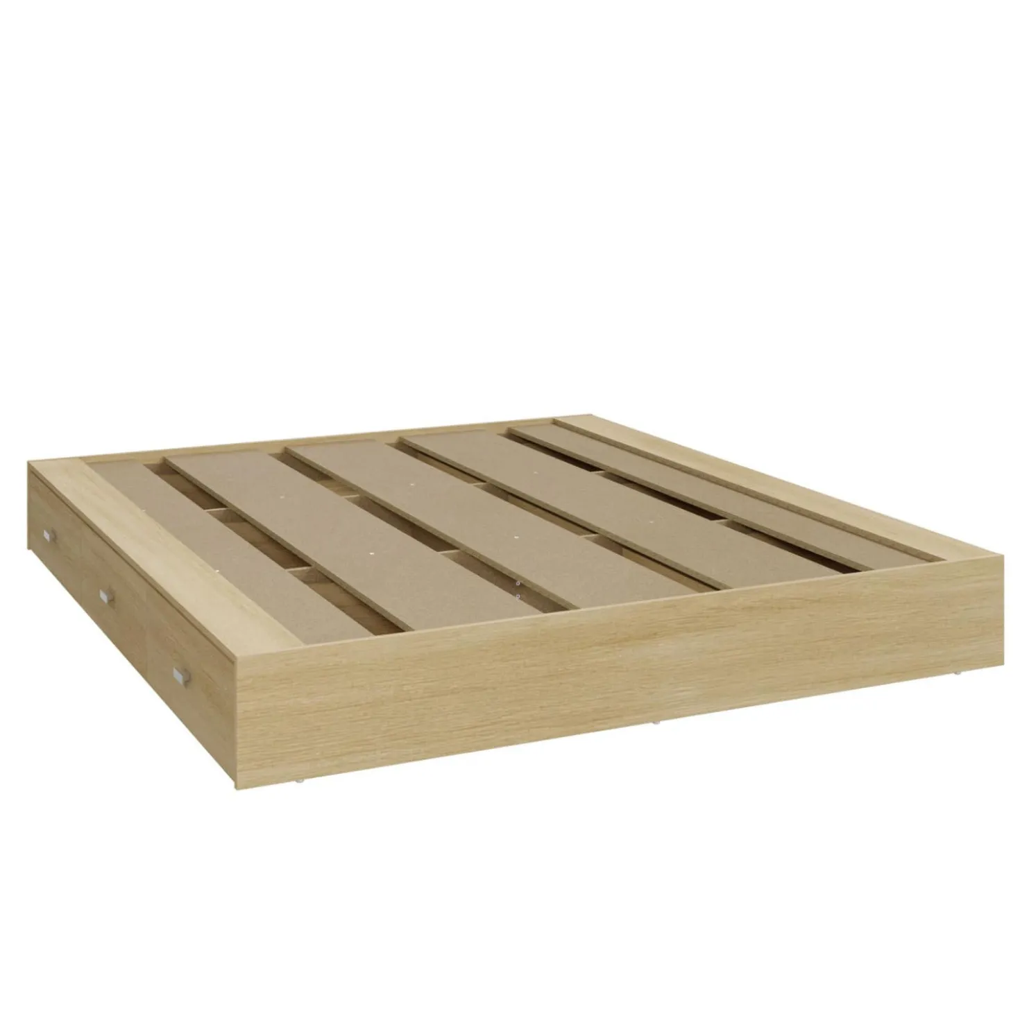 Ensemble grand lit avec rangement 6 tiroirs (60") - 4 mcx