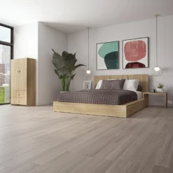 Ensemble grand lit avec 6 tiroirs de rangement (60") - 5 mcx