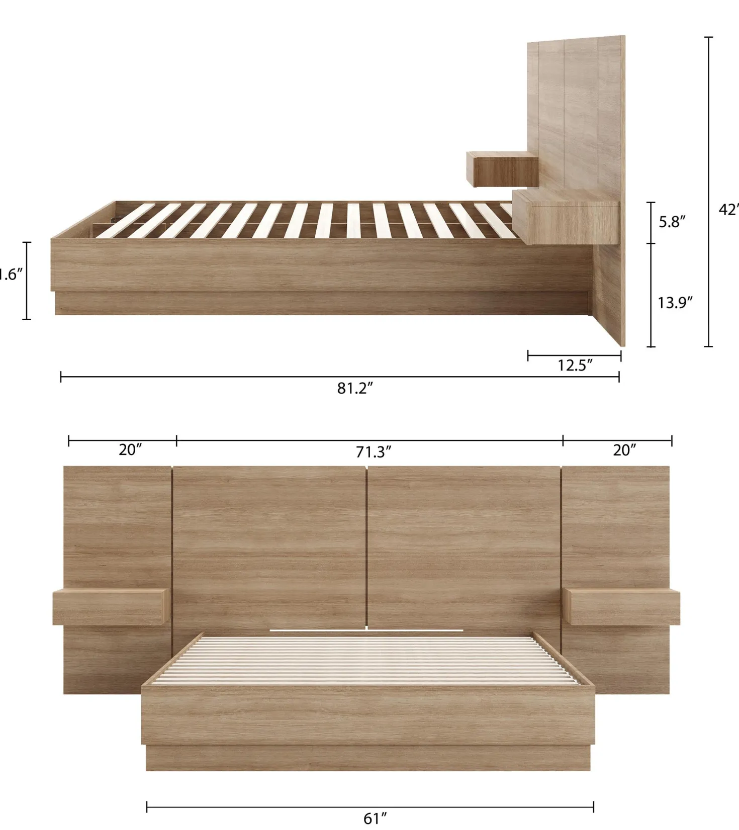 Ensemble grand lit (60") - 4 mcx - Nexera