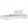 Ensemble lit double avec rangement 3 tiroirs (54") - 4mcx - Nexera