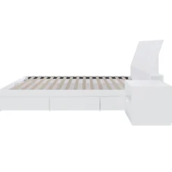Ensemble lit double avec rangement (54